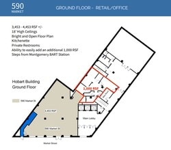 582-590 Market St, San Francisco, CA for lease Floor Plan- Image 1 of 1
