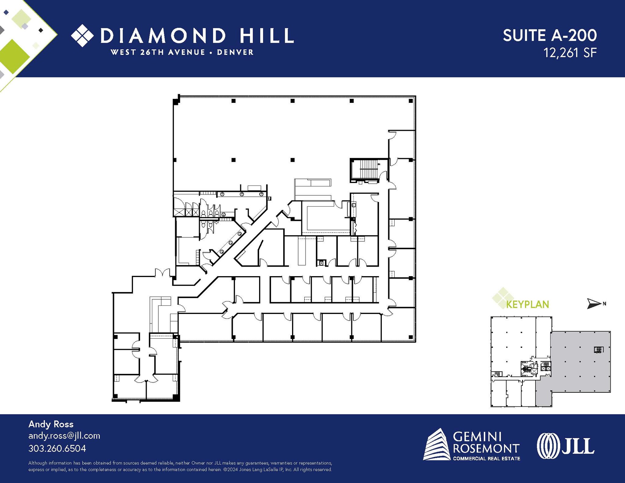 2490 W 26th Ave, Denver, CO à louer Plan d’étage- Image 1 de 2