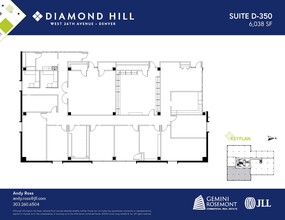 2490 W 26th Ave, Denver, CO à louer Plan d’étage- Image 1 de 2