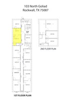 103 N Goliad, Rockwall, TX à louer Plan de site- Image 1 de 4