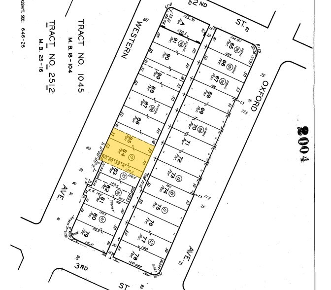 240-248 S Western Ave, Los Angeles, CA à louer - Plan cadastral - Image 2 de 3