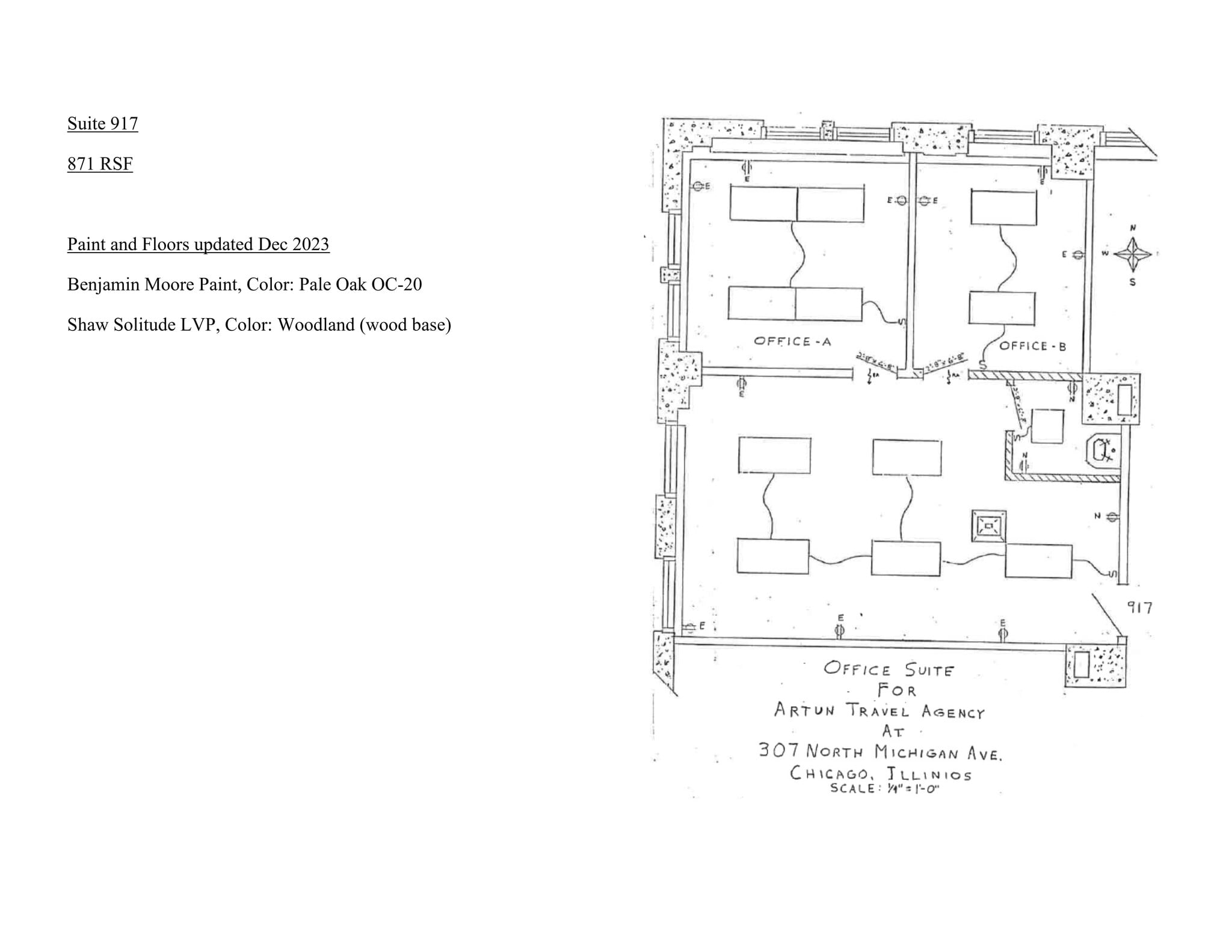 307 N Michigan Ave, Chicago, IL à louer Plan de site- Image 1 de 1