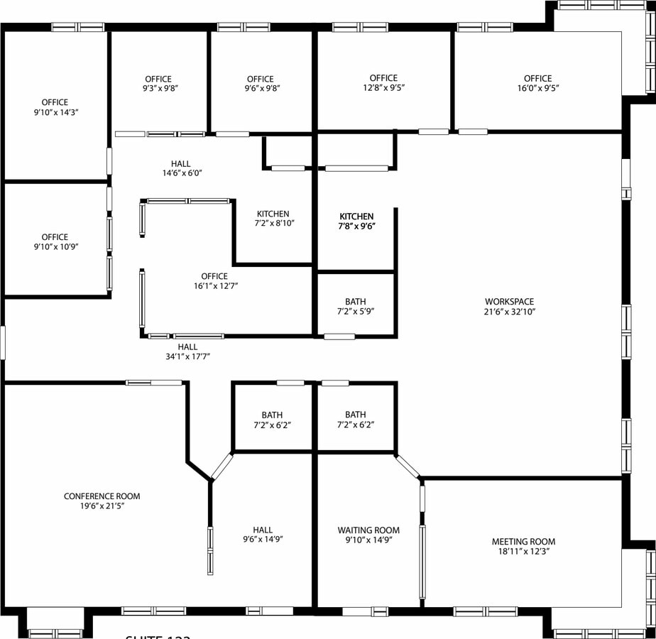 1757 E Baseline Rd, Gilbert, AZ 85233 - Unité 123-124 -  - Plan d’étage - Image 1 of 2
