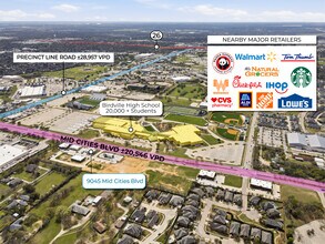 9045 Mid Cities Blvd, North Richland Hills, TX - Aerial map view