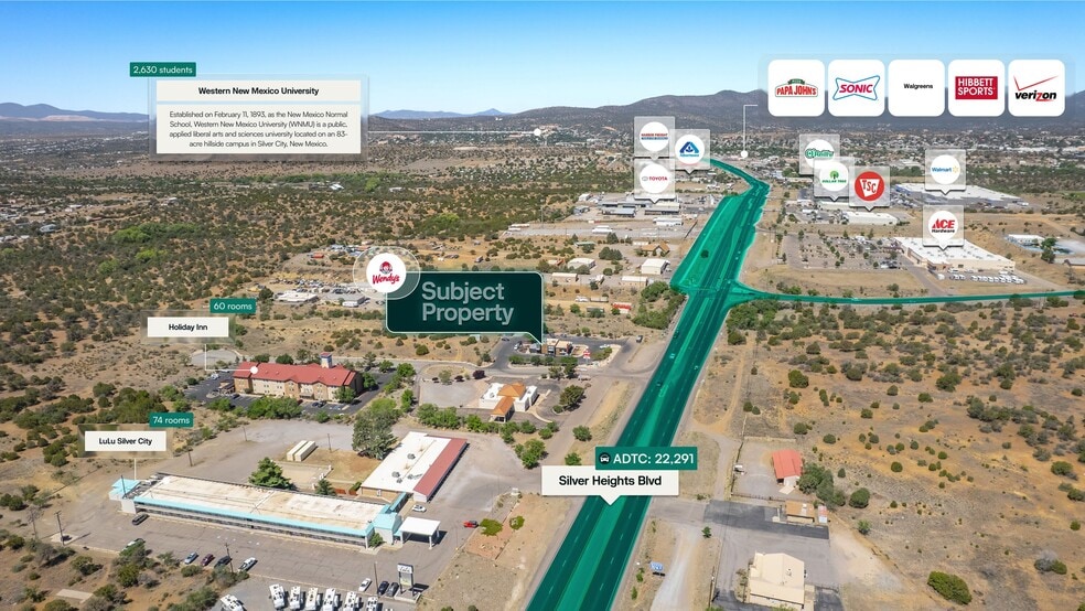 2289 E Superior St, Silver City, NM for sale - Aerial - Image 3 of 3
