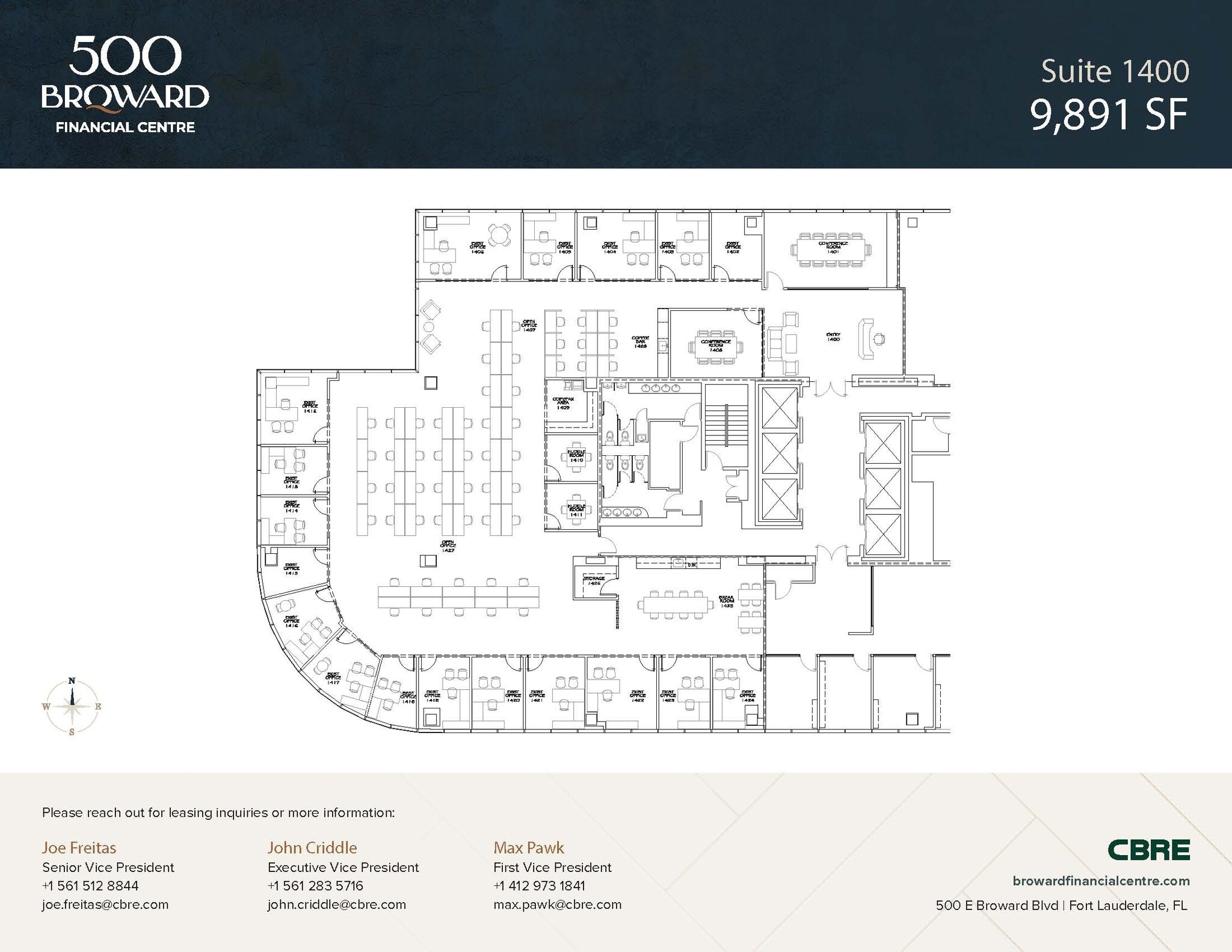 500 E Broward Blvd, Fort Lauderdale, FL for lease Interior Photo- Image 1 of 1