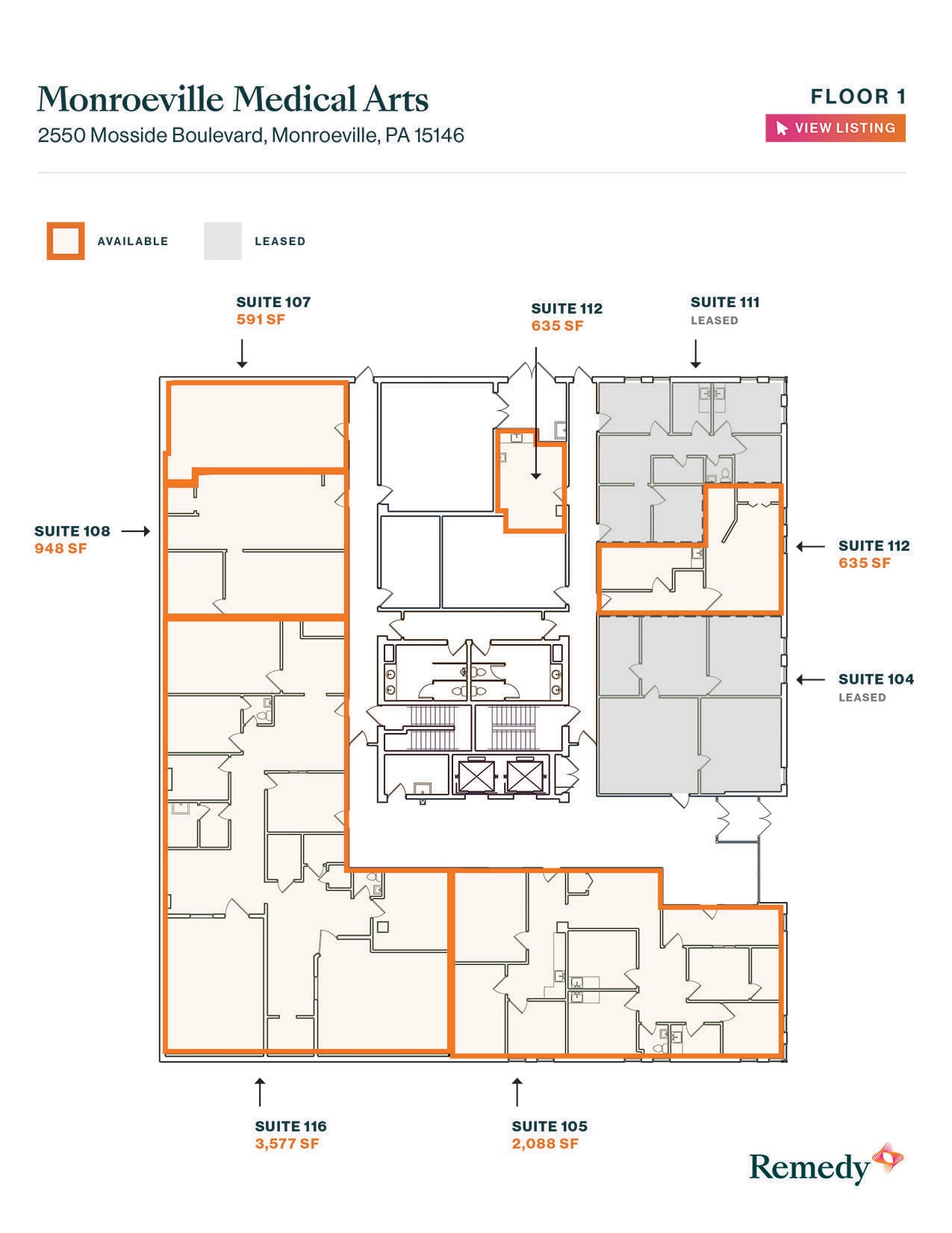 2550 Mosside Blvd, Monroeville, PA for lease Floor Plan- Image 1 of 1