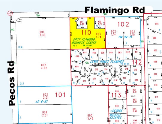 3505 E Flamingo Rd, Las Vegas, NV for lease - Plat Map - Image 2 of 40