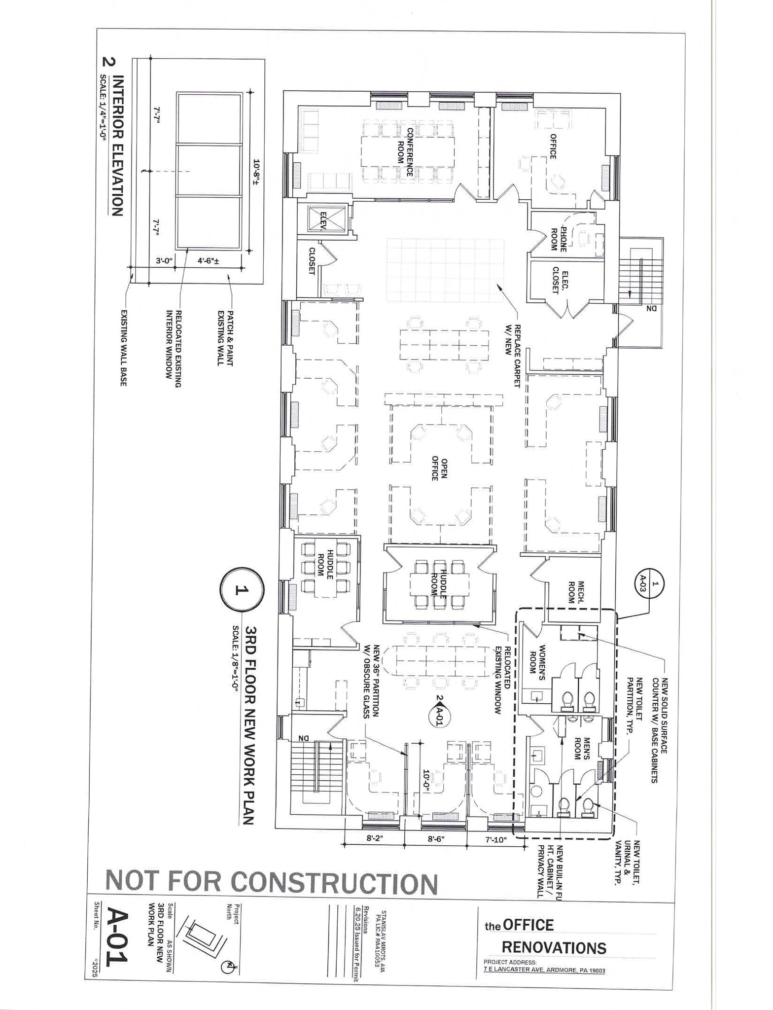 7 E Lancaster Ave, Ardmore, PA for lease Floor Plan- Image 1 of 6