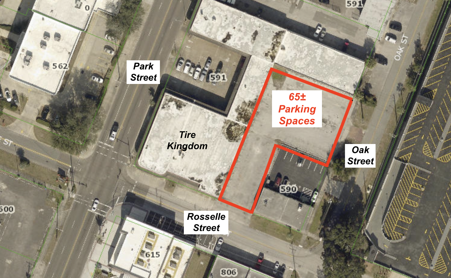 Oak Street, Jacksonville, FL for lease Aerial- Image 1 of 6