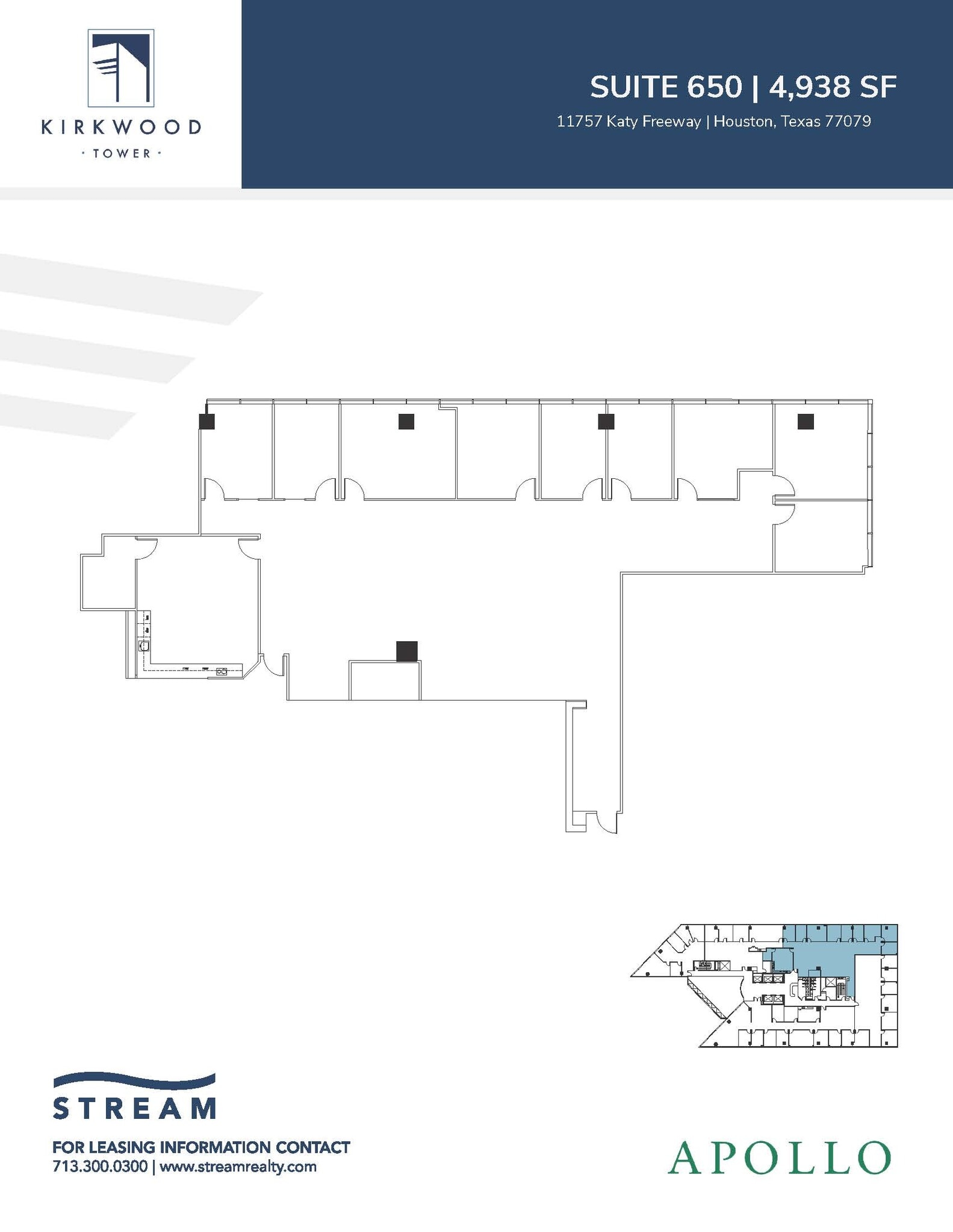 11757 Katy Fwy, Houston, TX for lease Floor Plan- Image 1 of 2