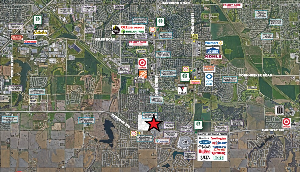 Lot 78 Tower District, Papillion, NE for sale - Aerial - Image 1 of 3