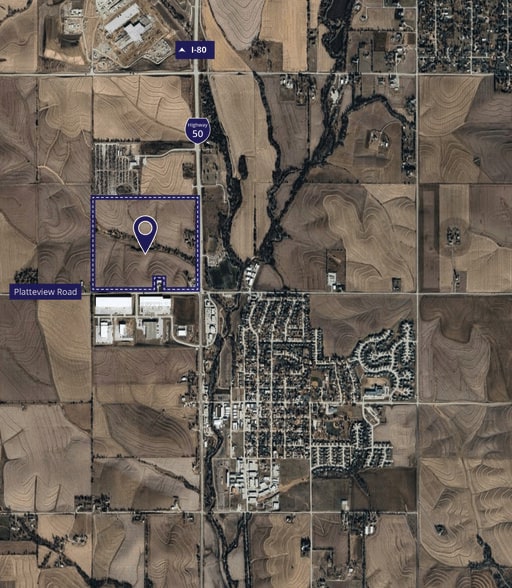 NWC Highway 50 & Platteview Rd, Springfield, NE for sale - Aerial - Image 1 of 2