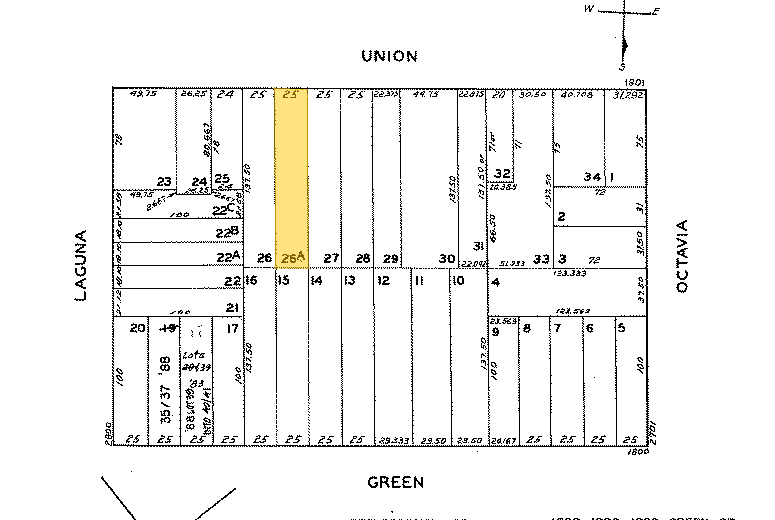 1865-1869 Union St, San Francisco, CA à louer - Plan cadastral - Image 2 de 18