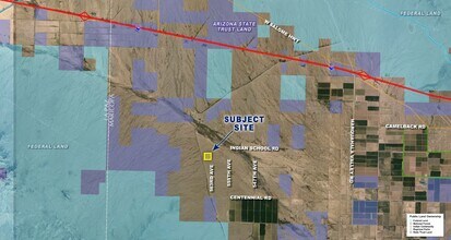 563rd Ave, South of Indian School Rd, Tonopah, AZ - AERIAL  map view - Image1