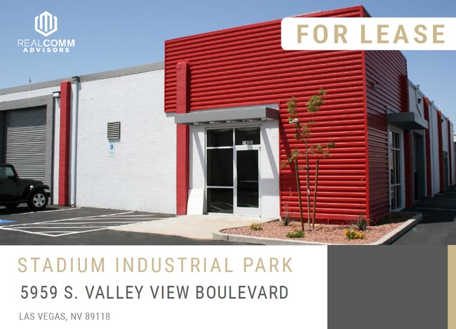 Plus de détails pour 5959 Valley View Blvd, Las Vegas, NV - Industriel à louer