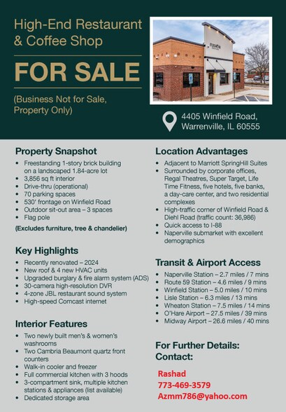 4405 Winfield Rd, Warrenville, IL à vendre - Photo du bâtiment - Image 3 de 9