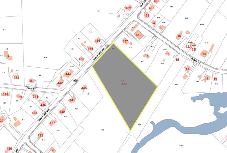 455 Hartford Ave, Bellingham, MA for sale - Plat Map - Image 2 of 9