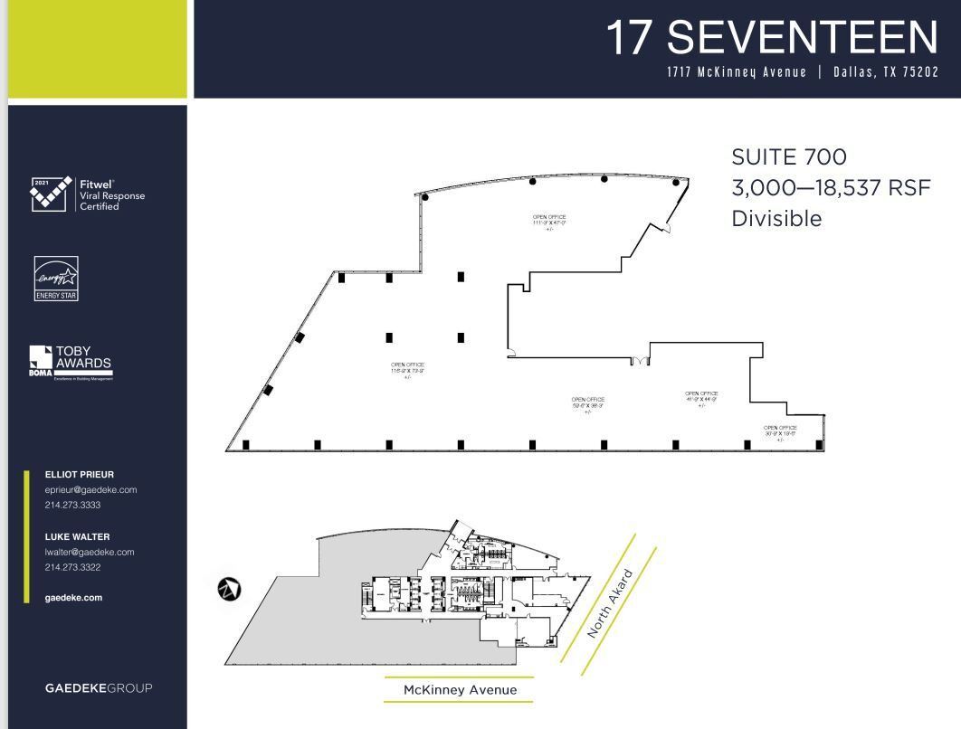 1717 McKinney Ave, Dallas, TX à louer Plan d  tage- Image 1 de 1