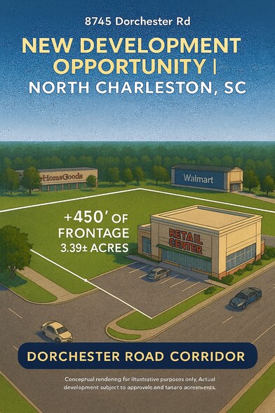 8745 Dorchester Road, North Charleston, SC à vendre - Photo du bâtiment - Image 3 de 4