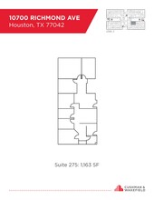 10700 Richmond Ave, Houston, TX à louer Plan d’étage- Image 1 de 1