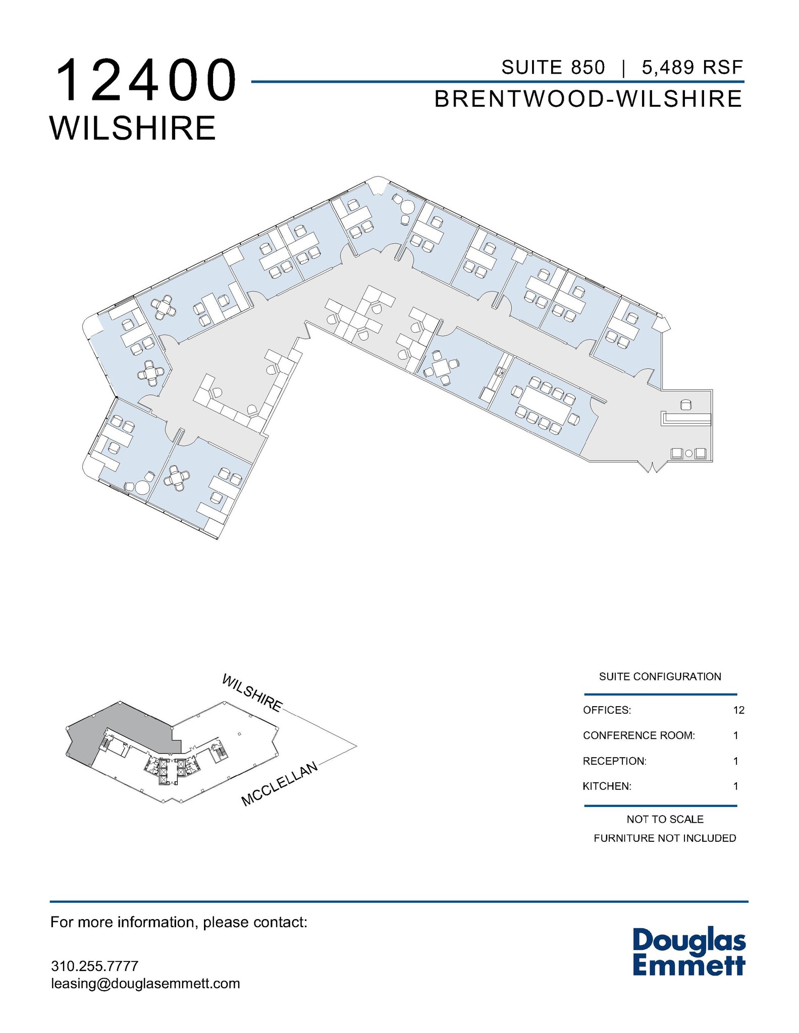 12400 Wilshire Blvd, Los Angeles, CA à louer Plan d  tage- Image 1 de 1