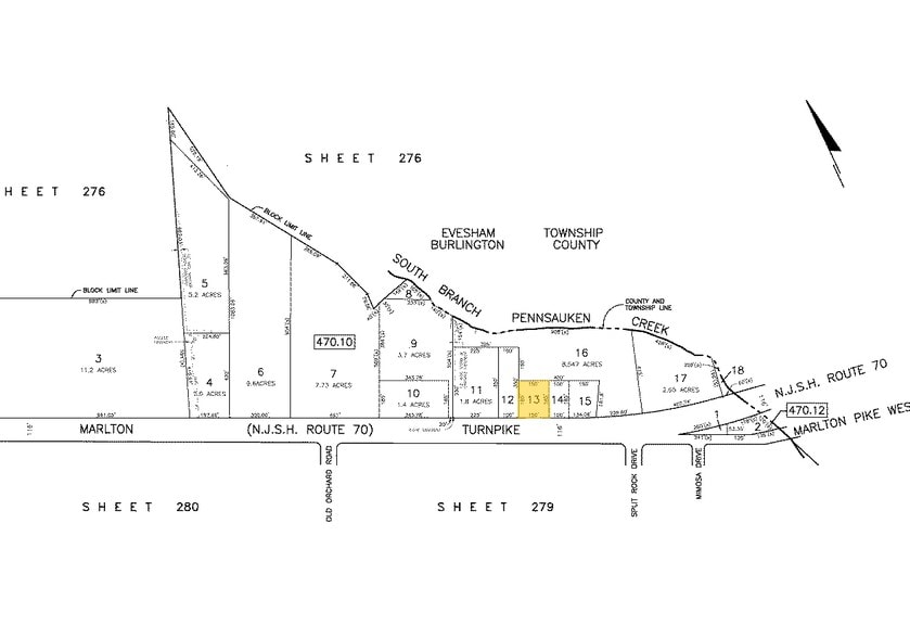 2080 Marlton Pike E, Cherry Hill, NJ à louer - Plan cadastral - Image 2 de 5