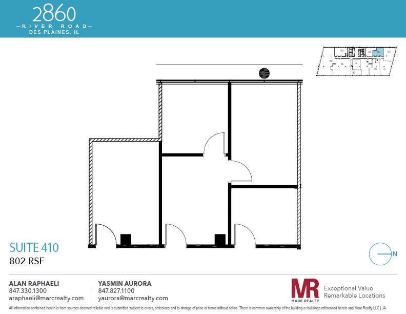 2860 S River Rd, Des Plaines, IL for lease Floor Plan- Image 1 of 4