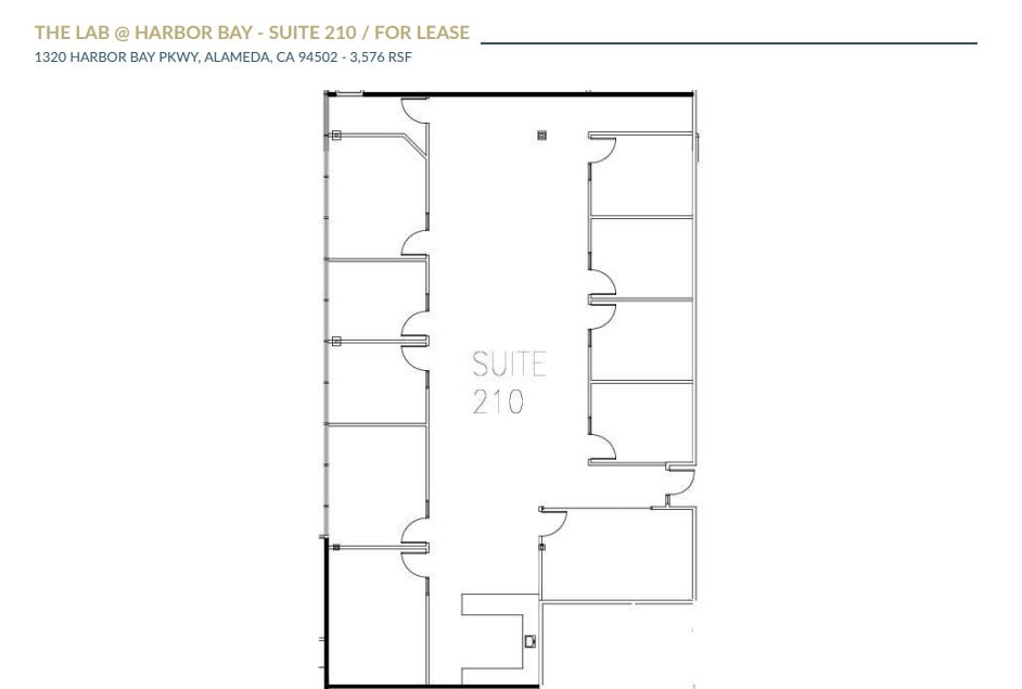 1310-1430 Harbor Bay Pky, Alameda, CA à louer Plan d’étage- Image 1 de 1