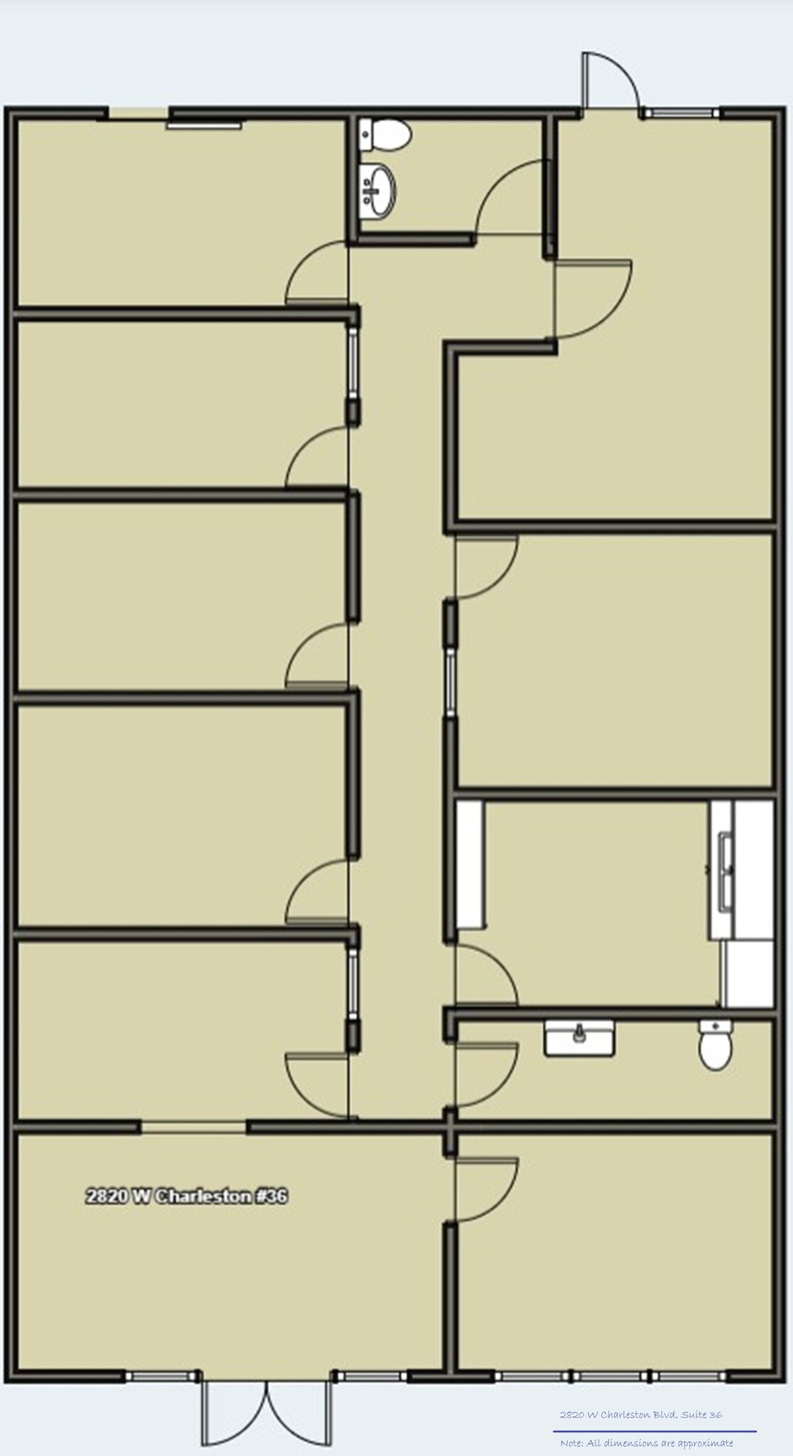 2810 W Charleston Blvd, Las Vegas, NV for lease Floor Plan- Image 1 of 17