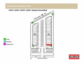 13331 Garden Grove Blvd, Garden Grove, CA à louer Plan de site- Image 1 de 1