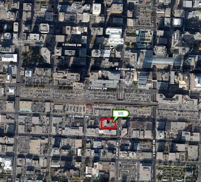 601-611 10th Ave SW, Calgary, AB à louer - Aérien - Image 2 de 9