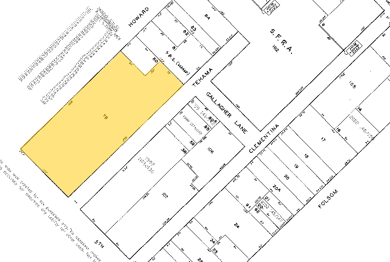 899 Howard St, San Francisco, CA à louer Plan cadastral- Image 1 de 4