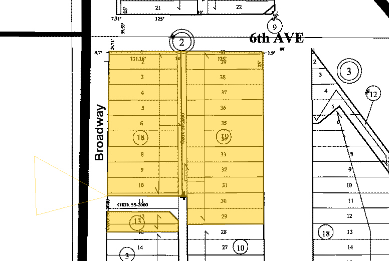 550 Broadway, Denver, CO for lease - Plat Map - Image 2 of 3