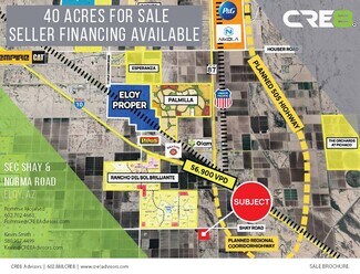 Plus de détails pour XX Shay Rd, Eloy, AZ - Terrain à vendre