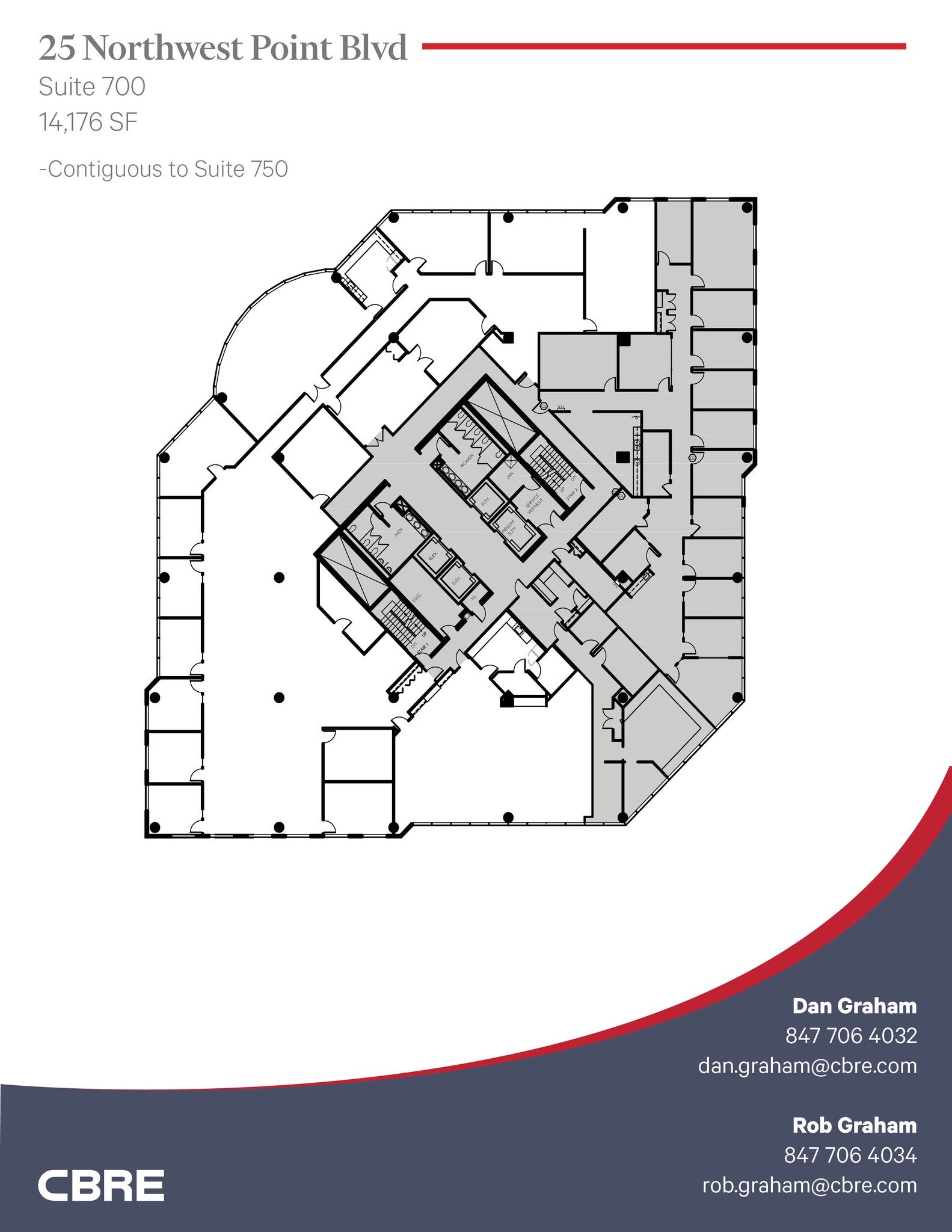 25 NW Point Blvd, Elk Grove Village, IL for lease Floor Plan- Image 1 of 2