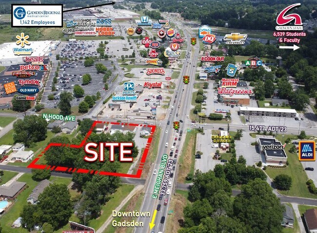 Plus de détails pour 300-304 N Hood Ave, Gadsden, AL - Terrain à vendre