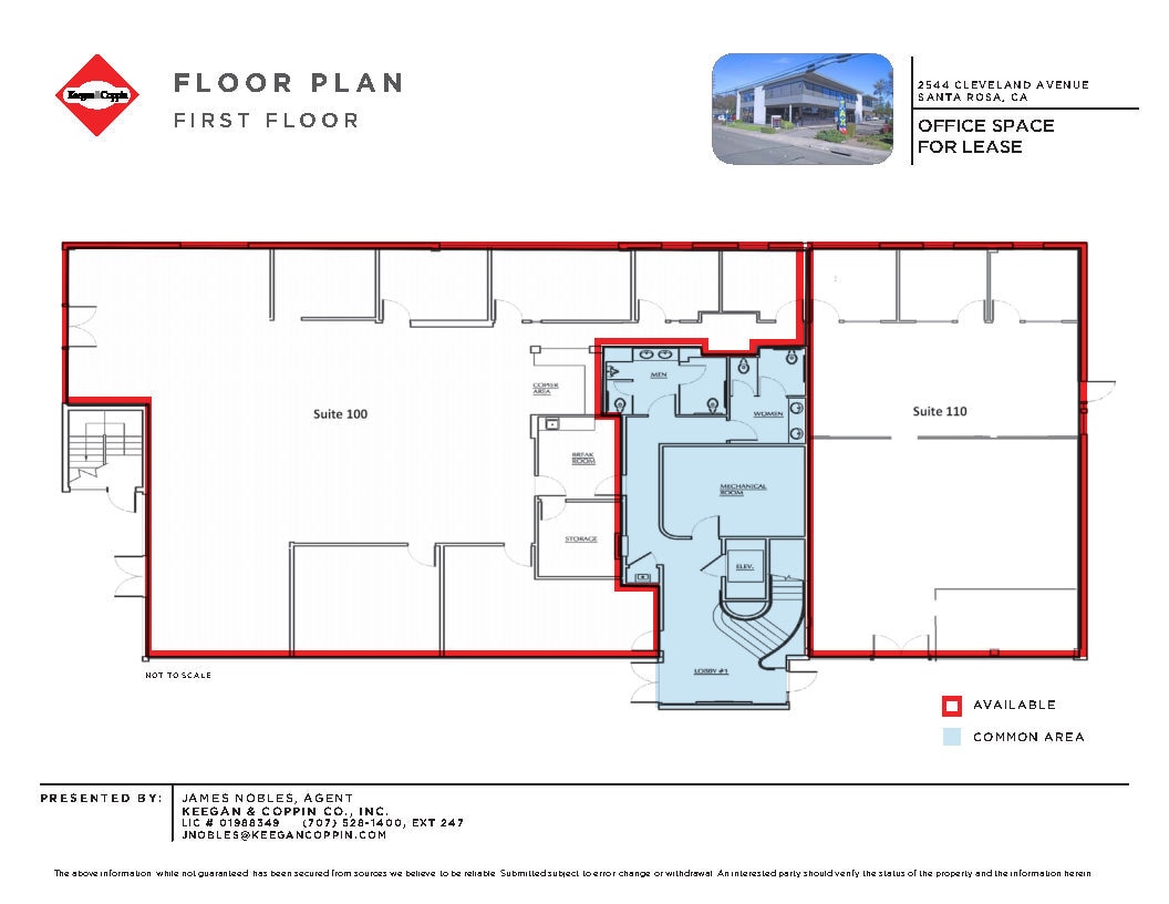 2544 Cleveland Ave, Santa Rosa, CA for lease Floor Plan- Image 1 of 12