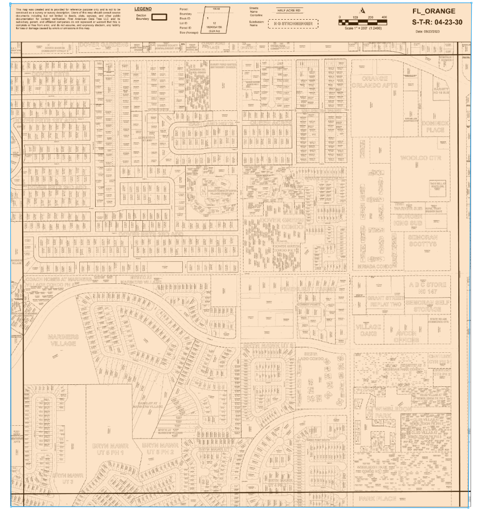 2322 Semoran Blvd, Orlando, FL à louer Plan cadastral- Image 1 de 2