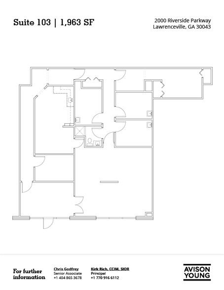 2000 Riverside Pky, Lawrenceville, GA à louer - Plan d  tage - Image 2 de 2