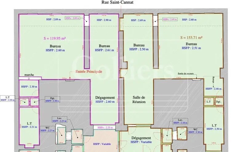 Bureau dans Marseille à louer - Plan d’étage - Image 3 de 3