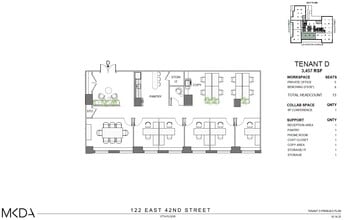 122 E 42nd St, New York, NY for lease Floor Plan- Image 1 of 2