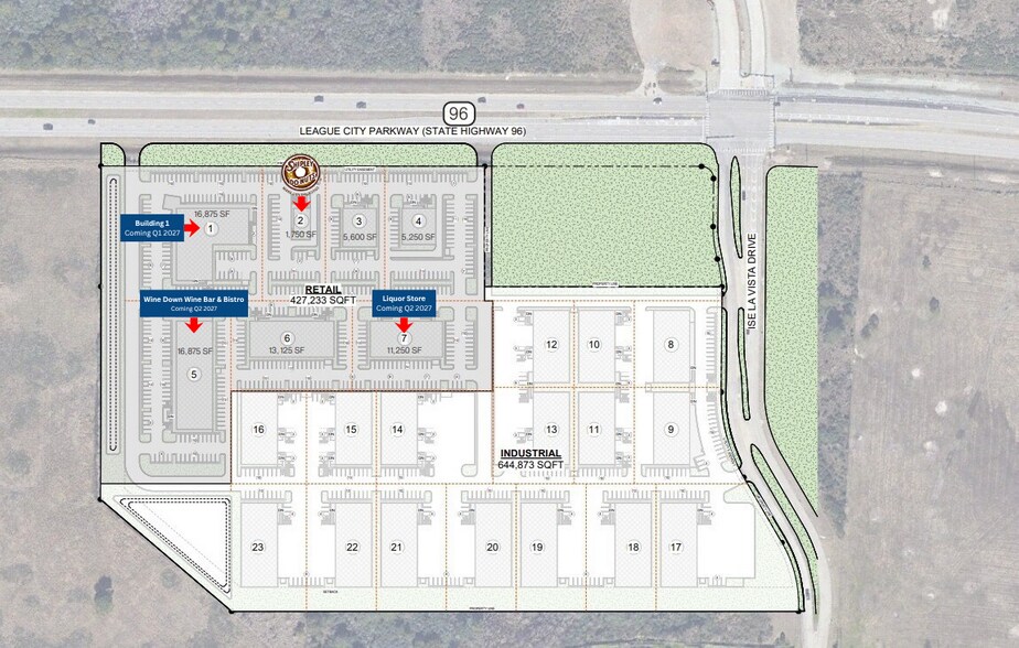 League City Pky & Isla Vista Dr, League City, TX à louer - Plan de site - Image 3 de 5