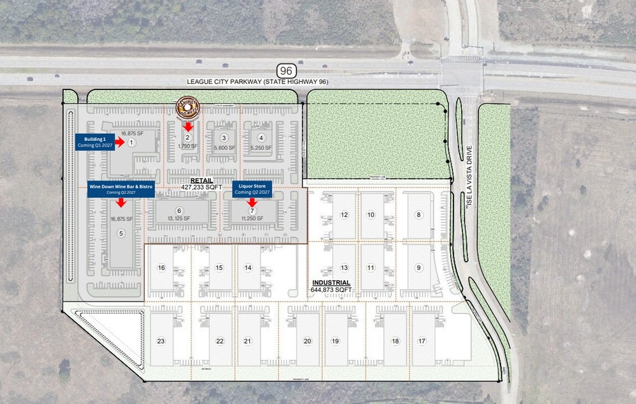 League City Pky & Isla Vista Dr, League City, TX for lease - Site Plan - Image 3 of 5