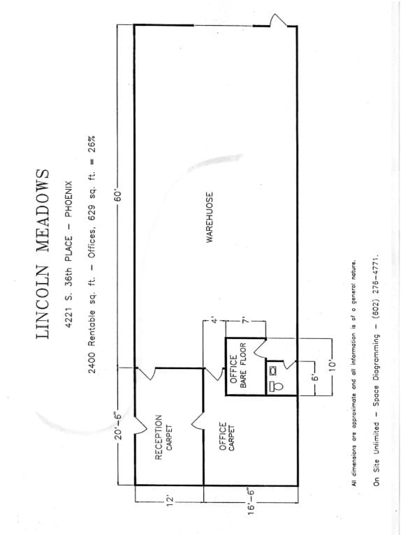4208-4248 S 36th Pl, Phoenix, AZ for lease Floor Plan- Image 1 of 1