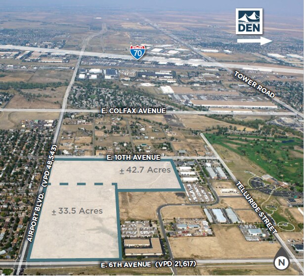 6th Ave, Aurora, CO for sale - Aerial - Image 2 of 6