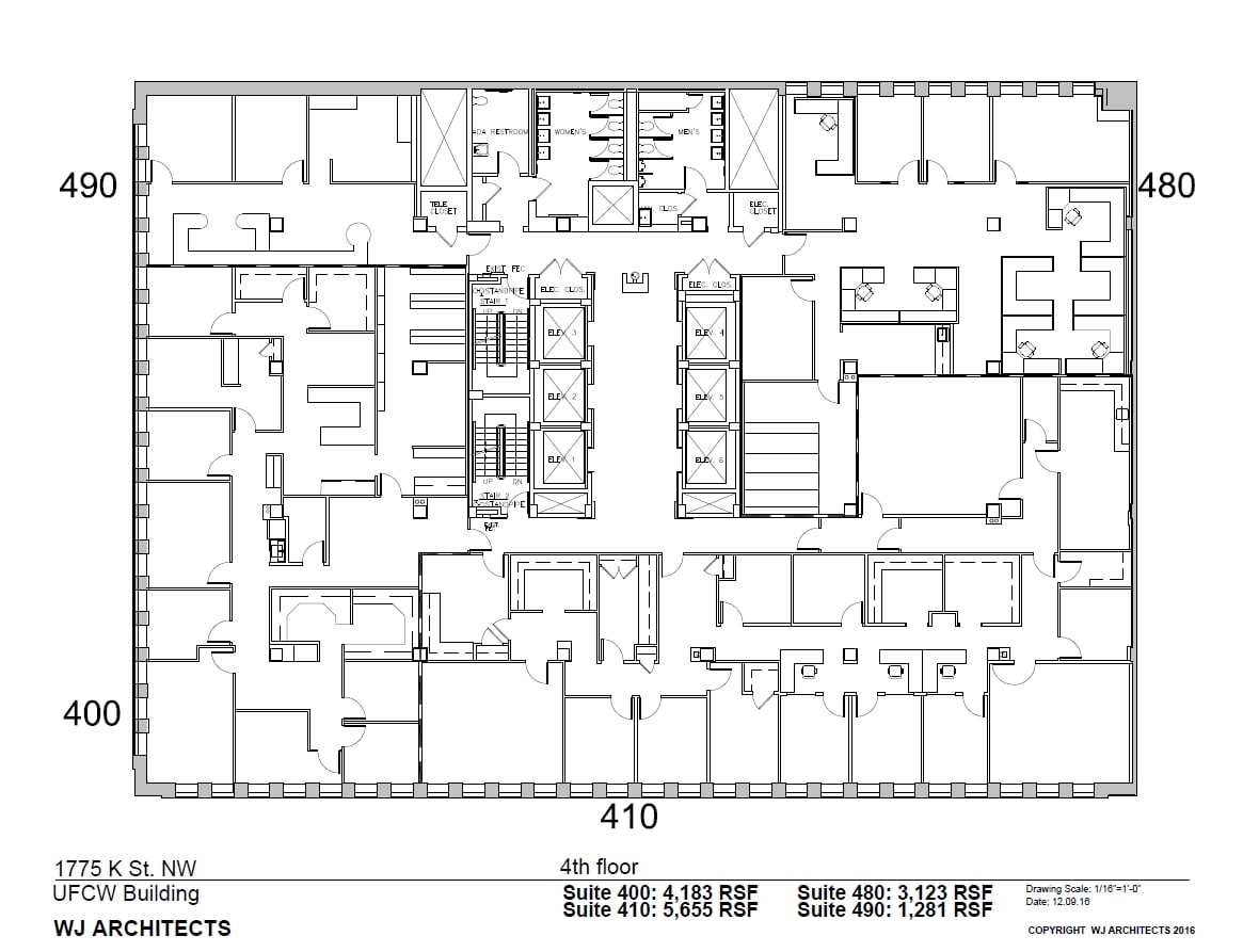 1775 K St NW, Washington, DC for lease Floor Plan- Image 1 of 1