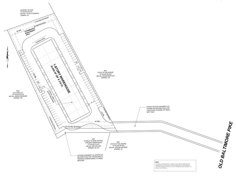 Old Baltimore Pike, Newark, DE à vendre - Plan de site - Image 2 de 3