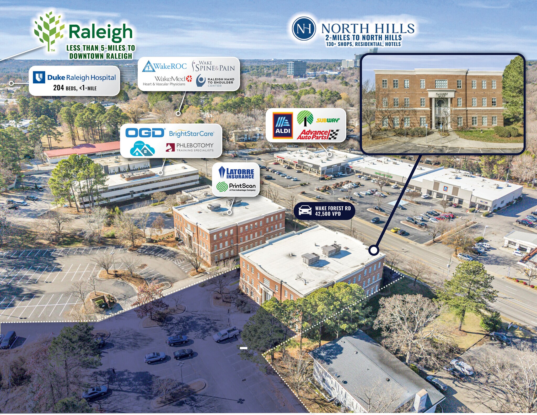 4030 Wake Forest Rd, Raleigh, NC à vendre Photo principale- Image 1 de 41