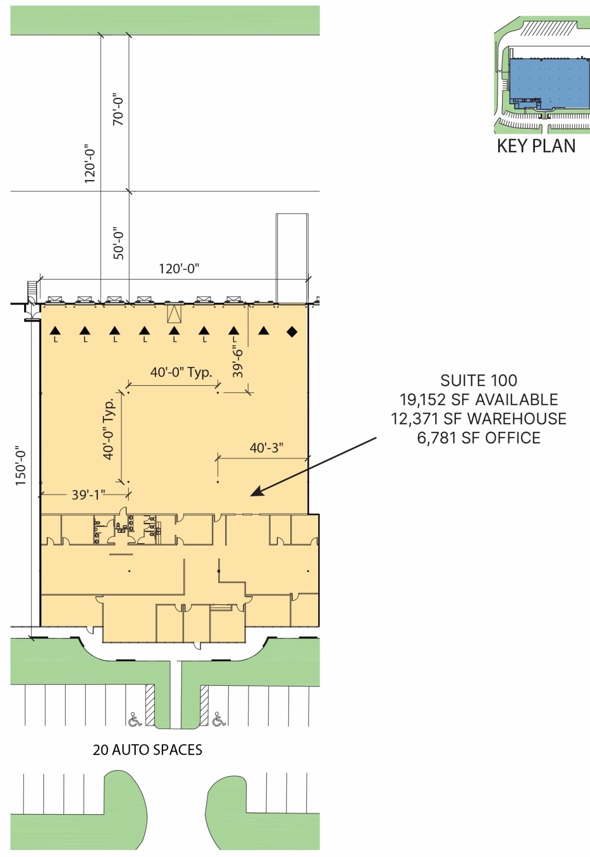 560 Atlanta S Pky, College Park, GA à louer Plan d’étage- Image 1 de 1